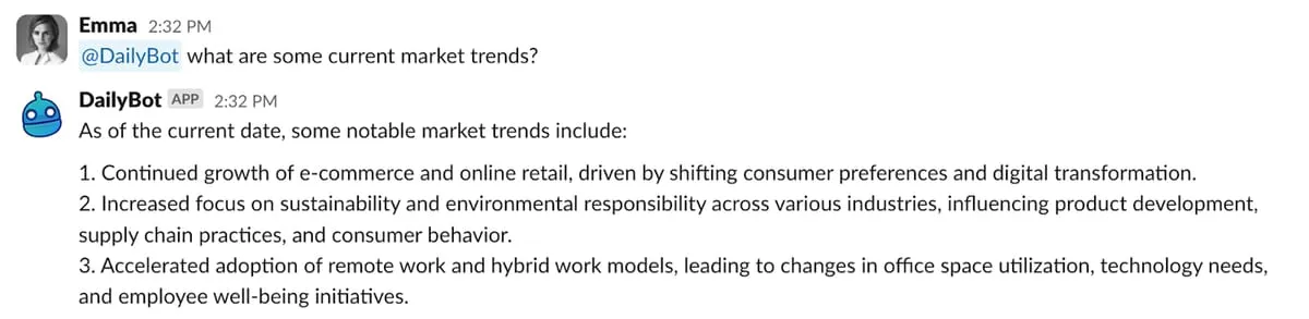 Dailybot AI assistant